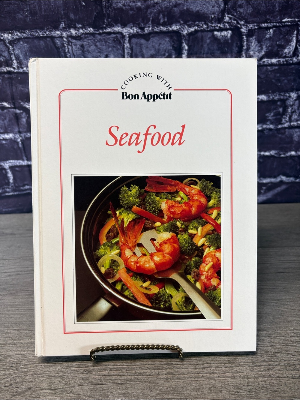 Vintage 1983 Cooking with Bon Appetit Seafood Cookbook -